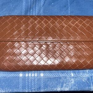 Bottega Veneta Brown Intrecciato Continental Long Wallet